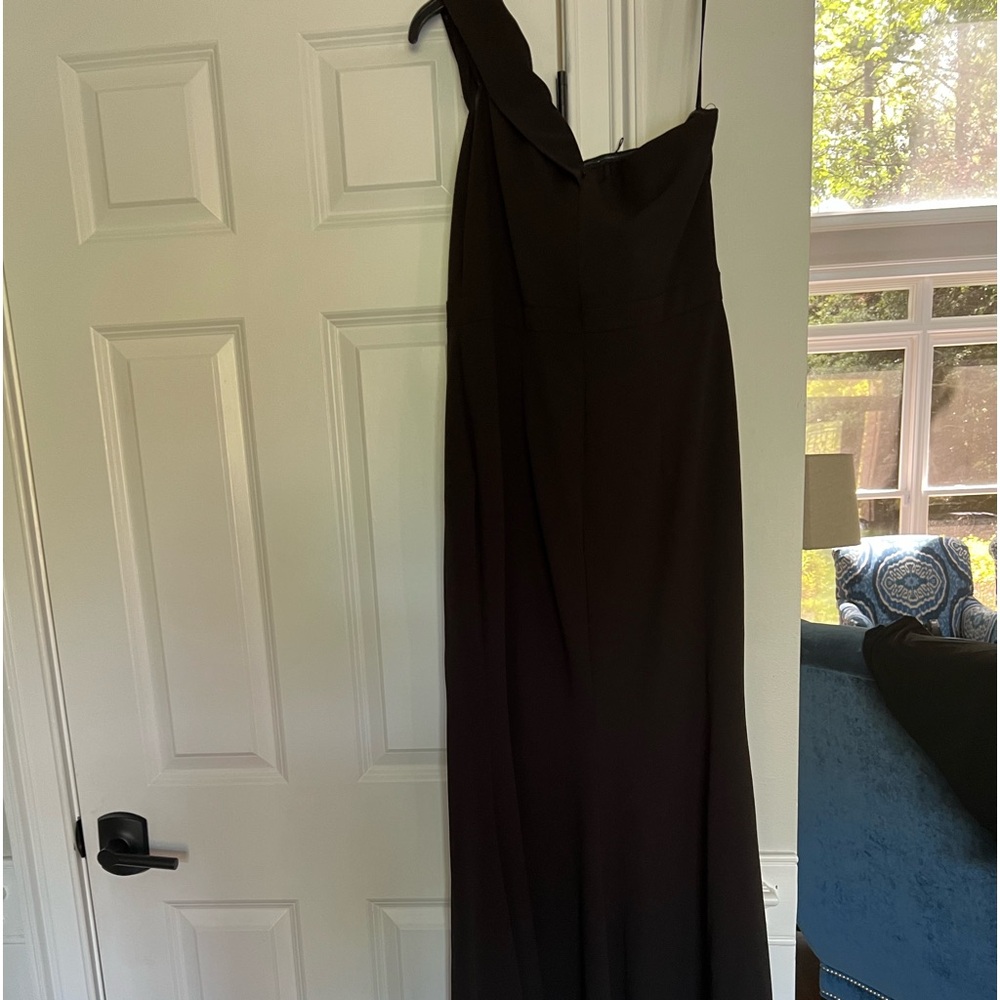 Aqua one shoulder formal dress.  Size 14